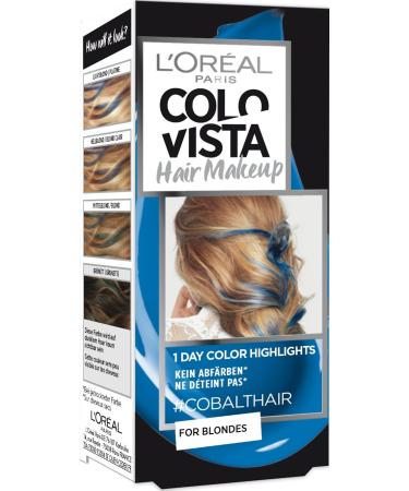 L'Or al Paris Colovista Hair Makeup 1-Day Colour Highlights 1 Cobalthair