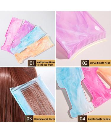 Planche de balayage plate avec dents pour coloration des cheveux Smudge Purple - Buy Online on GoSupps.com