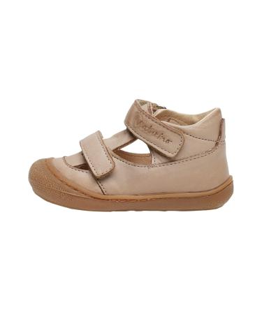 Naturino Puffy-Leather Shoes 4.5 UK Child Beige
