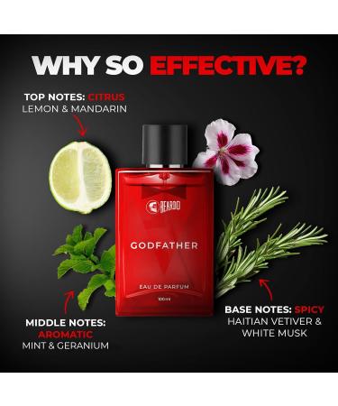 Beardoo Godfather Perfume for Men 100ml | Aromatic Spicy Perfume for Men Long Lasting Perfume for Date night fragrance | Body Spray for Men | Gift For Brother | Gift For Friends - Buy Online on GoSupps.com
