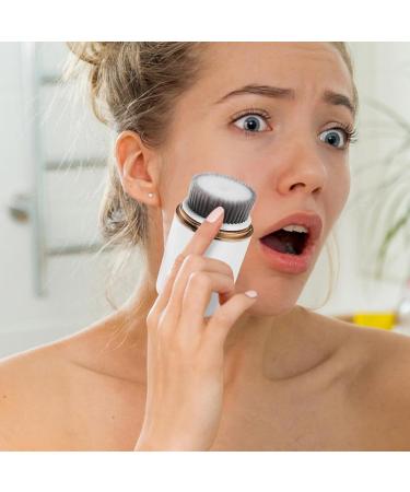 Didiseaon Electric Facial Brush Pores Cleansing Brush Facial Cleaning Brush Face Scrubber Face Wash Brush Electric Face Brush Face Exfoliator Tool Face Cleansing Brush White - Buy Online on GoSupps.com