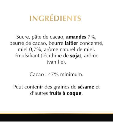 Lindt - EXCELLENCE Honey Almond Tablet - Dark Chocolate - 100g - Buy Online on GoSupps.com