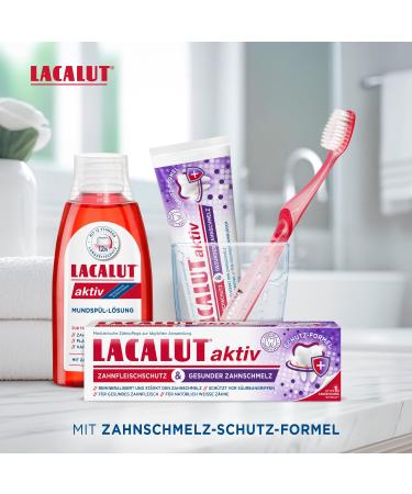 Lacalut Active Gum Protection & Enamel Care - Fight Periodontitis & Gum Infections | 75ml | Healthy Strong & White Teeth - Buy Online on GoSupps.com