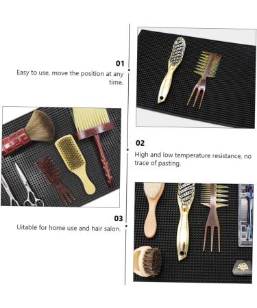 Angoily 1pc Non-Slip Hair Cutting Tool Along with Hair Straightener Hair Salon Cushion Barbershop Cushion Flat Iron Mat Haircut Tool Mat Skid-Proof Cushion Storage Pad PVC Thicken - Buy Online on GoSupps.com
