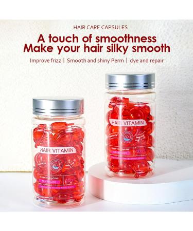 Hair Care Essential Oil Capsules - 80 PCS | Moroccan & Avocado Oil | Vitamin E | Moisturizing & Damage Repair | Enhance Elasticity & Anti Frizz | No Rinse Serum - Buy Online on GoSupps.com