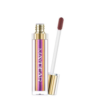 Maydear Chameleon Lipstick - Long Lasting Waterproof Diamond Shimmer Lip Gloss (Fuchsia 1) - Buy Online on GoSupps.com