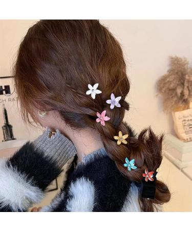 Mini Flower Claw Clips Set - 40pcs Rhinestone Hair Barrettes for Girls - Buy Online on GoSupps.com