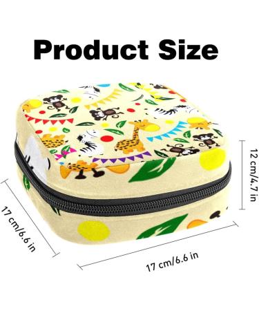 Shop Cute Animal Pattern Storage Bags for Women | Large Menstrual Cup Cylinder & Period Inserts | Multi-Colored & Zippered - Perfect for Tampons & Panty Liner - Buy Online on GoSupps.com