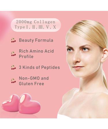 GDMENUTRI Multi Collagen Peptides Powder for Women and Men - Type I II III V X - Hydrolyzed Collagen Peptides Supports Skin Hair Nail & Joint Grass-Fed Non-GMO 30 Packets - Buy Online on GoSupps.com