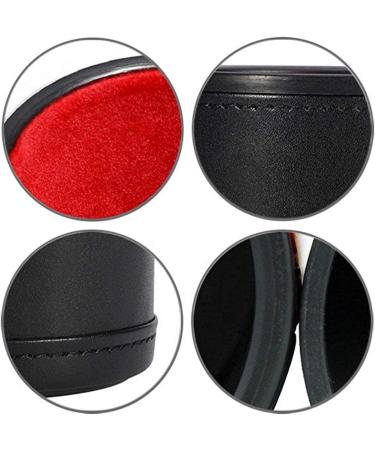 Poker Dice Set with Plush Leather Cup - 16mm Squared Corners, Gift Boxed (Spades Ace) - Black/Red Cup - Buy Online on GoSupps.com
