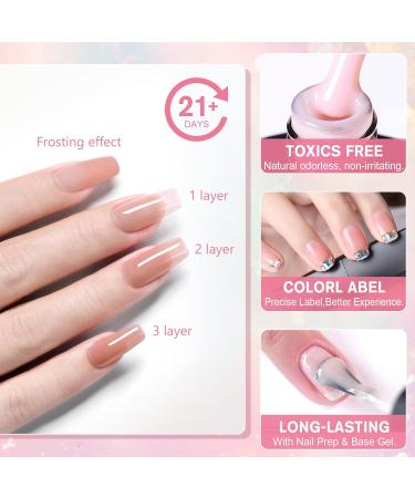 Shining She Jelly Gel Nail Polish Kit - 10 Color UV/LED Soak-Off Gel Set for Salon and Home Nail Art - 8ML - Buy Online on GoSupps.com