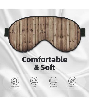 Wood Grain Print Unisex Sleep Eye Mask | Soft Comfort Eye Shade for Travel Yoga & Shift Work - Shop Now - Buy Online on GoSupps.com