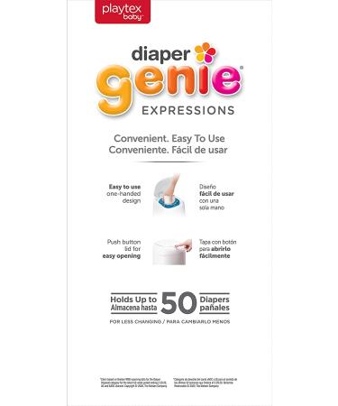 Diaper Genie Expressions Pail | Odor-Controlling Baby Diaper Disposal System | Includes Diaper Pail & 1 Starter Refill Bag - Buy Online on GoSupps.com