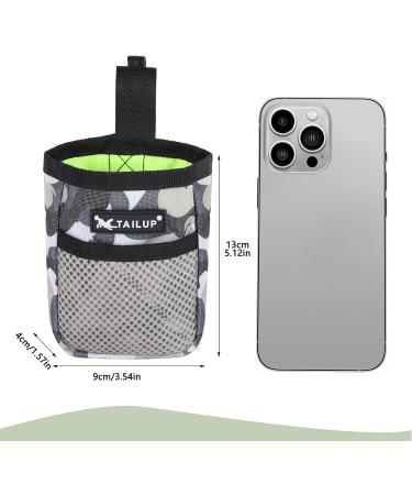 Lanjue Small Dog Treat Bags - 2 Pack Camouflage and Black Treat Pouch with Belt Clip for Dog Training | 600D Oxford Cloth Dog Walking Bag - Buy Online on GoSupps.com