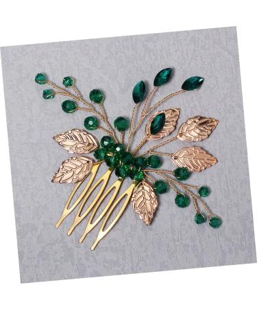 MUSISALY Rhinestone Tuck Comb Hair Accessories for Women Wedding Rhinestone Hair Accessories Bridal Hair Accessories Wedding Hair Accessories for Bride Leaf Hair Accessories Leaf Hair Comb - Buy Online on GoSupps.com