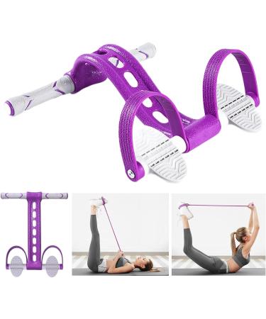 Yoga Pedal Resistance Band - Home Gym Exercise Equipment for Arms & Abs Purple - Buy Online on GoSupps.com