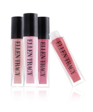 Enchante Matte Nude Liquid Lipstick Sets - 4 Pack Rosy Nudes Ultra Matte Long Lasting Wear - Lip Color for Women and Girls Long Lasting Color Liquid Lip Stick Set with Rich Varied Colors Great Holiday Gift and Birthday...
