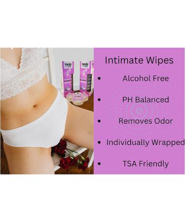Feminine Wet Wipes - PH Balanced, Scented, Pack of 20 Pods, Alcohol-Free, Travel Size - Buy Online on GoSupps.com