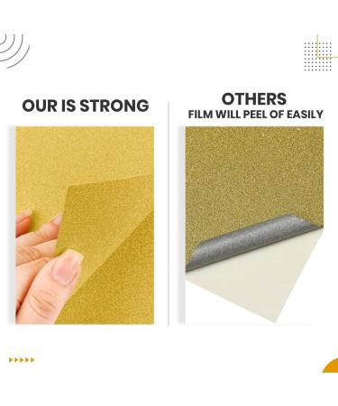 Gildecks Gold Cardstock Paper 20 Pcs - Double Sided Glitter Paper for DIY Projects - 250 GSM - 11.7x8.3in - Buy Online on GoSupps.com