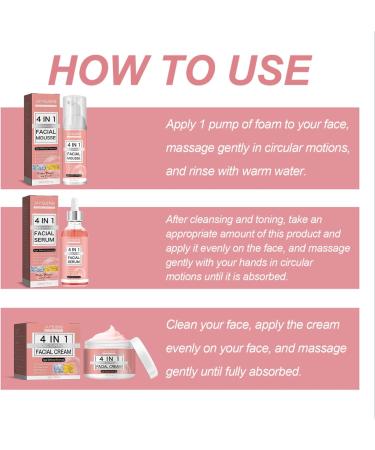 Skin Care Sets & Kits For Teenage Girls Gifts - 4 in 1 Skincare Sets Teen Skincare Set Pamper Sets For Women Gifts Hyaluronic Acid Skin Care Sets & Kits Face Serum Face Cream Face Mousse - Buy Online on GoSupps.com
