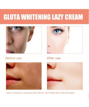  ZLHHRZJX Gluta Brightening Lazy Cream 2025 New Face Cream - Natural Plant Essence Moisturizer for All Skin Types Anti-Aging for All Skin Types Deep Hydration for - Buy Online on GoSupps.com