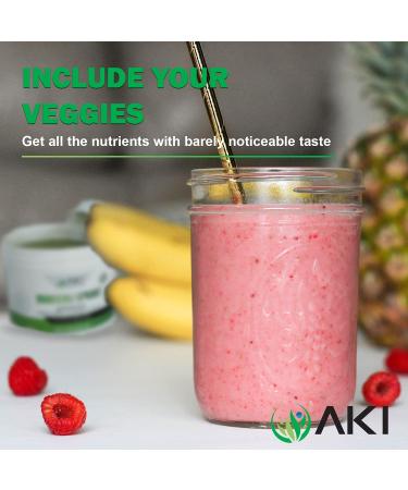 AKI Natural Broccoli Sprout Powder - 5.29oz (150g) | Rich in Vitamins & Antioxidants | Sulforaphane Supplement | Ideal Superfood for Smoothies | NON-GMO - Buy Online on GoSupps.com