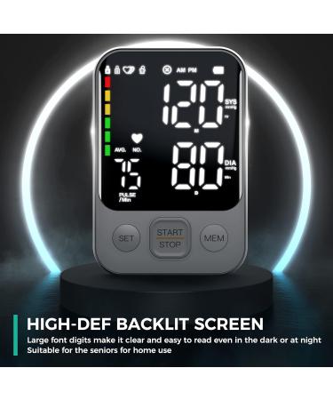 Buy Blood Pressure Monitor - Upper Arm BP Machine for Home Use | Adjustable Cuff 2x120 Memory Large Display LED Light | Fast International Shipping - Buy Online on GoSupps.com