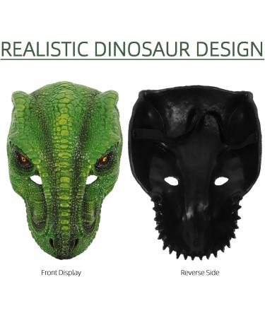 Buy Holidyoyo Dinosaur Mask | Realistic PU Dino Mask for Halloween Cosplay & Fun | International Shipping Available - Buy Online on GoSupps.com