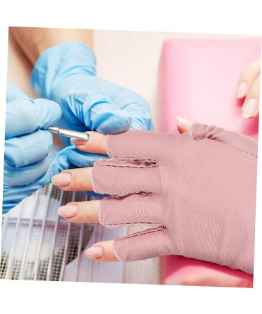 MUSISALY 2 Pairs UV Gloves Nail Gloves Gloves for Gel Nails Nail Art Supplies Nail Art Accessory Fingerless Gloves Manicure Gloves Anti UV Nail UV Rays Gloves - Buy Online on GoSupps.com
