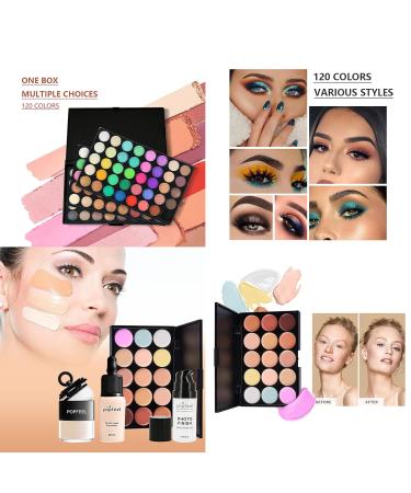 All-in-One Make-Up Case & Set for Girls | 39-Piece Cosmetics Palette Eyeshadow Lipstick & Blush Gift Kit - Buy Online on GoSupps.com