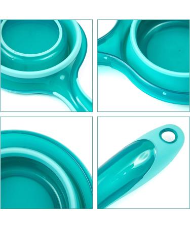 AUEAR Collapsible Spoon Folding Water Ladle - Blue | Ideal for Bath, Shower, and Washing - Buy Online on GoSupps.com