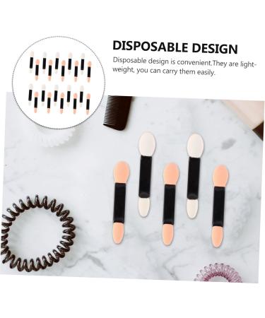WOONEKY 20pcs Makeup Eyeshadow Brush Eye Shadow Sponge Applicator Professional Double- End Eyeshadow Brushes - Buy Online on GoSupps.com
