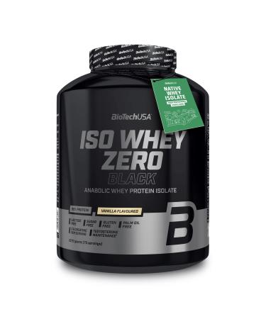 BioTechUSA Iso Whey Zero Black | Premium Protein with Creatine Zinc Vitamin B3 & Amino Acids | 90% Protein | Sugar Free Lactose Free Gluten Free 2270 g Vanilla_