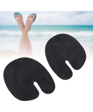 Premium Leather Flip Flops with Self-Adhesive Forefoot Pad - Prevent Skin Abrasion & Enhance Comfort (Black) | International Shipping Available - Buy Online on GoSupps.com