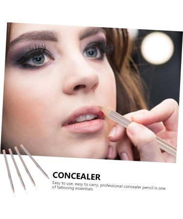 Healeved 4pcs Concealer Pen Makeup Concealer for Dark Circle Concealer Pencil Concealer Makeup Wooden Ivory - Buy Online on GoSupps.com