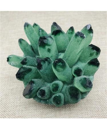 Natural Crystal Rough Natural Crystal 300-800g Natural Green Ghost Phantom Quartz Crystal Cluster Rock Stones and Crystals Specimen Home Decor (Size : 320-400g)