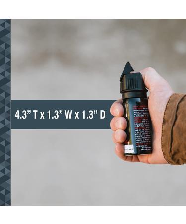 SABRE Tactical Pepper Gel With Belt Holster For Easy Carry, Maximum Police Strength OC Spray, Quick Access Flip Top Safety, Tactical Design For Security Professionals, 18 Bursts, 18-Foot Range - Buy Online on GoSupps.com