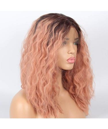 Buy Cpalsen Ombre Candy Pink Lace Front Wig | Heat-Resistant Curly Bob Replacement International Shipping Available - Buy Online on GoSupps.com