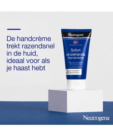 Neutrogena Instantly Absorbing Hand Cream 75ml - Light Formula | Nourishing & Fast-Absorbing Moisturizer for Soft Hands | International Shipping Available - Buy Online on GoSupps.com