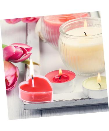 Valentine's Candles - 27 Pcs Heart Shaped Scented Tea Lights | Perfect for Weddings & Holidays | Romantic Candle Decor Boxed in Red - Buy Online on GoSupps.com