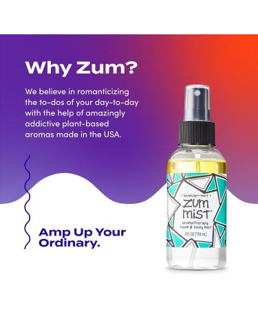 Indigo Wild Zum Mist Room & Body Spray - Aromatherapy Essential Oil Spray - Natural Body Mist & Room Spray - Lavender-Mint Scent - 4 fl oz (2 Pack) - Buy Online on GoSupps.com