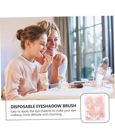 Mikinona 50pcs Double Ended Eyeshadow Brush Two Heads Eyeshadow Sticks Cosmetic Eye Shadow Sticks Plastic - Buy Online on GoSupps.com