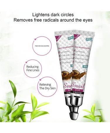 Sonew Snail Essence Eye Cream 20ML - Anti-Wrinkle, Dark Circles & Puffiness Treatment - Buy Online on GoSupps.com