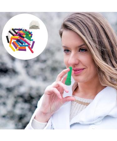 EXCEART 30pcs Empty Nasal Inhaler Tubes - Refillable Aromatherapy Blanks for Congestion Relief | Includes Cotton Wick | Random Color - Buy Online on GoSupps.com