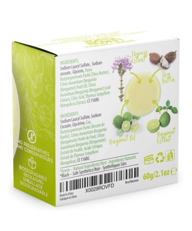 BAMBOEARTH Organic Solid Shampoo Bar & Conditioner - Lemon Scented | Plant-Based, Zero Waste & Biodegradable Packaging | All Natural Ingredients - Buy Online on GoSupps.com