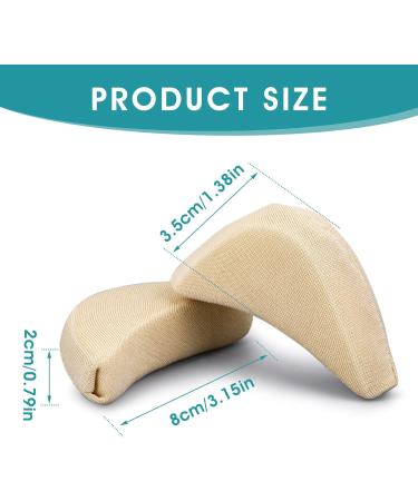 Sibba Toe Filler Inserts - Unisex Breathable Soft Big Toe Plug Forefoot Pad for High Heel Pain Relief - Nude&Black - Buy Online on GoSupps.com