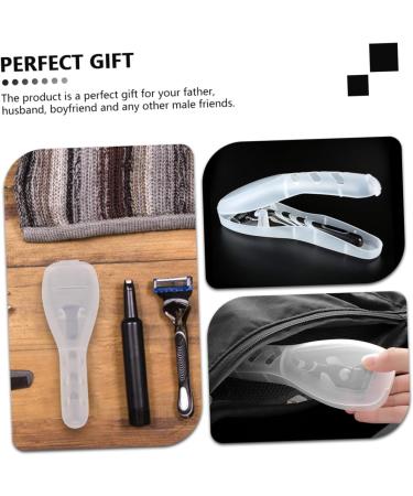 Minkissy 5-Piece Razor Travel Organizer Set - Plastic Storage Box & Transparent Suitcase Cover for Hair Cutters & Electric Razors - Safe Travel Accessory - Buy Online on GoSupps.com