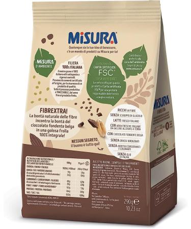 Italian Gourmet E.R. Misura Biscotti Integrali Fibrextra Set of 3 Whole Biscuits with Dark Chocolate Drops 100% Whole Wheat Flour High in Fibrextra 290 g + Italian Polpa Gourmet Polpa 400 g - Buy Online on GoSupps.com