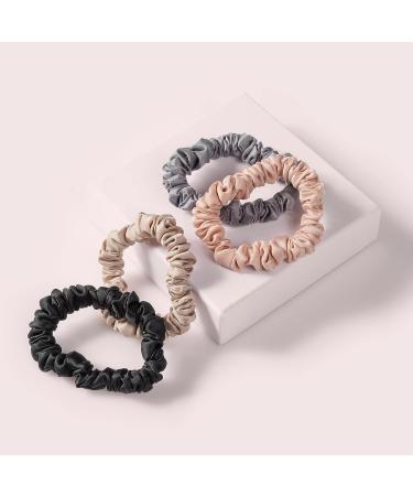 The Hair Edit Ruched Ribbon Satin Scrunchies - Luxe Hair Accessories - Buy Online on GoSupps.com