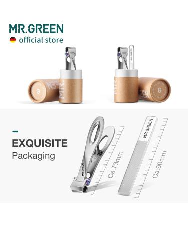 MR.GREEN Nail Clippers Wide Jaw Opening Stainless Steel Fingernail Clipper Thick Hard Toenail Cutter Manicure Scissors Tools (Nail Clipper (Medium)+Nano Glass Nail File) - Buy Online on GoSupps.com